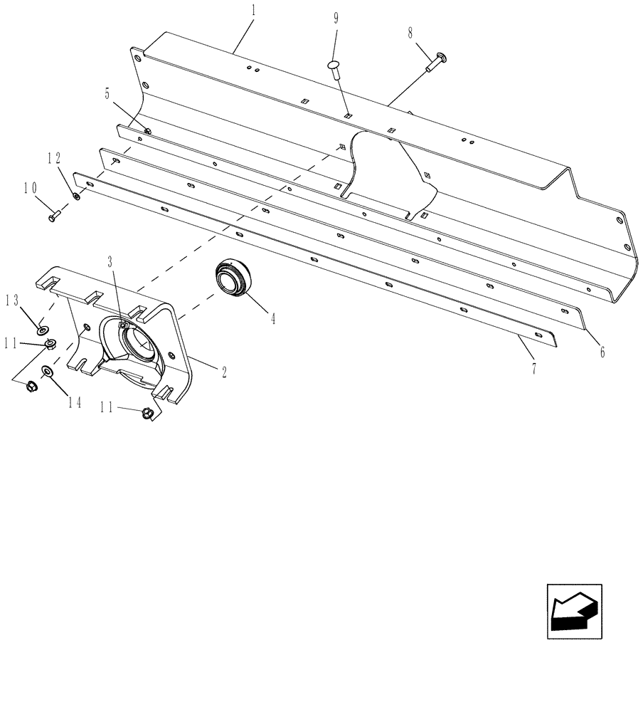 Схема запчастей Case IH 7230 - (66.101.09[01]) - BEARING PLATE (66) - THRESHING