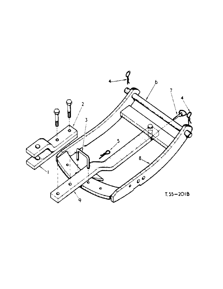 Схема запчастей Case IH 434 - (6-066) - DRAWBAR ATTACHMENTS, 3069521R92, 3069523R92 - ATTACHMENTS (88) - ACCESSORIES