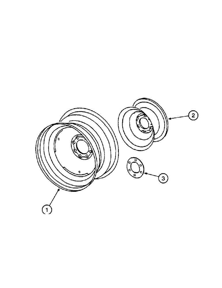 Схема запчастей Case IH 1400 - (6-32) - DRIVE WHEELS (03) - POWER TRAIN