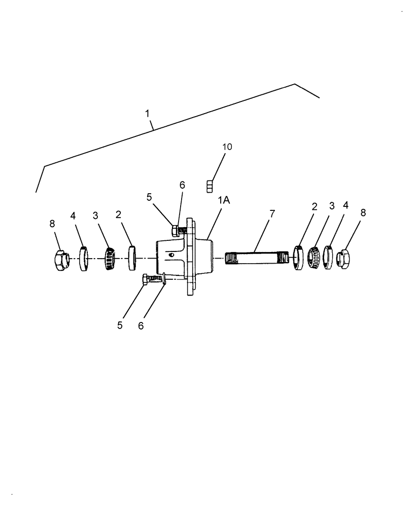 Схема запчастей Case IH 717721366 - (004.01) - TAILWHEEL HUB (00) - COMPLETE MACHINE