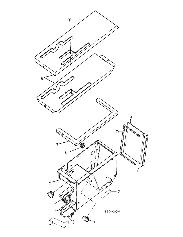 Схема запчастей Case IH 258 - (07-127) - OUTER GEAR BOX, SYNCHRO, 6508 UP, CAB 206305 UP (04) - Drive Train