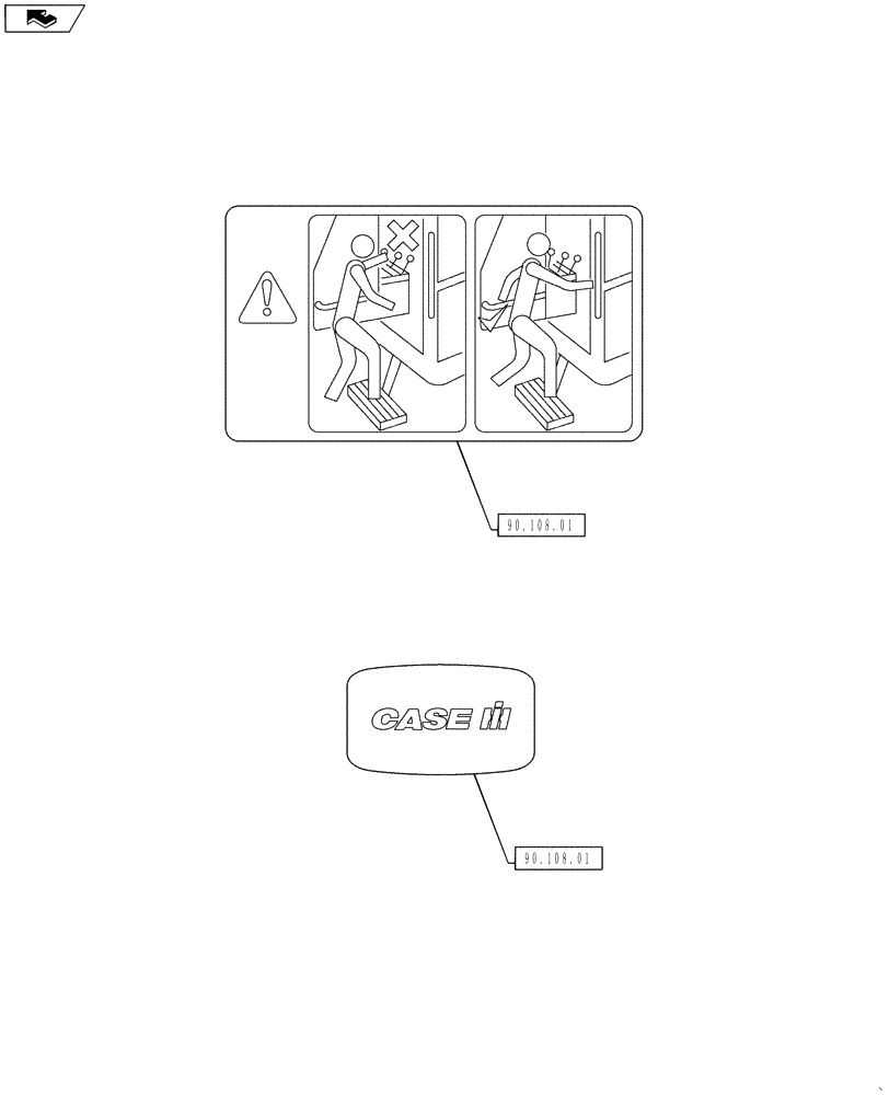 Схема запчастей Case IH PUMA 145 - (90.000.00[04]) - PICTORIAL INDEX - PLATFORM, CAB, BODYWORK AND DECALS (90) - PLATFORM, CAB, BODYWORK AND DECALS