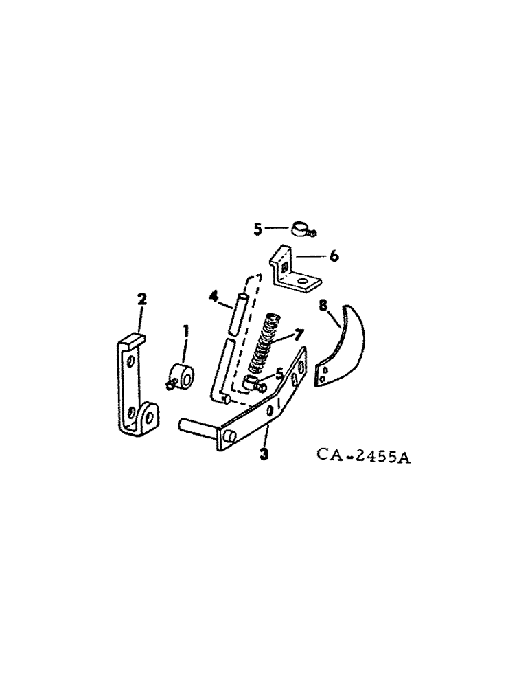 Схема запчастей Case IH 400 - (A-059) - BLADE COVERING ATTACHMENT, QUANTITIES SHOWN ARE PER ROW 