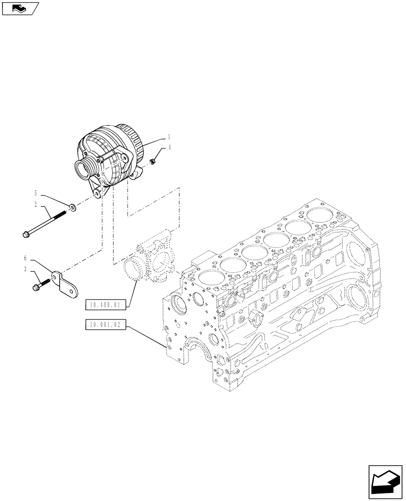 Схема запчастей Case IH PUMA 160 - (55.301.01) - VAR - 332192, 336192 - ALTERNATOR (55) - ELECTRICAL SYSTEMS