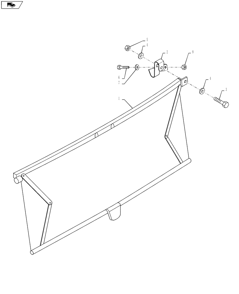 Схема запчастей Case IH PUMA 160 - (90.151.06) - VAR - 330579 - SUNBLIND FOR REAR WINDOW (VAR.330579) (90) - PLATFORM, CAB, BODYWORK AND DECALS