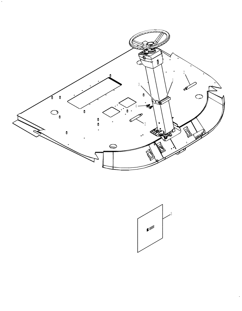 Схема запчастей Case IH 7230 - (88.090.05) - DIA KIT: STEERING COLUMN FOOR REST (88) - ACCESSORIES