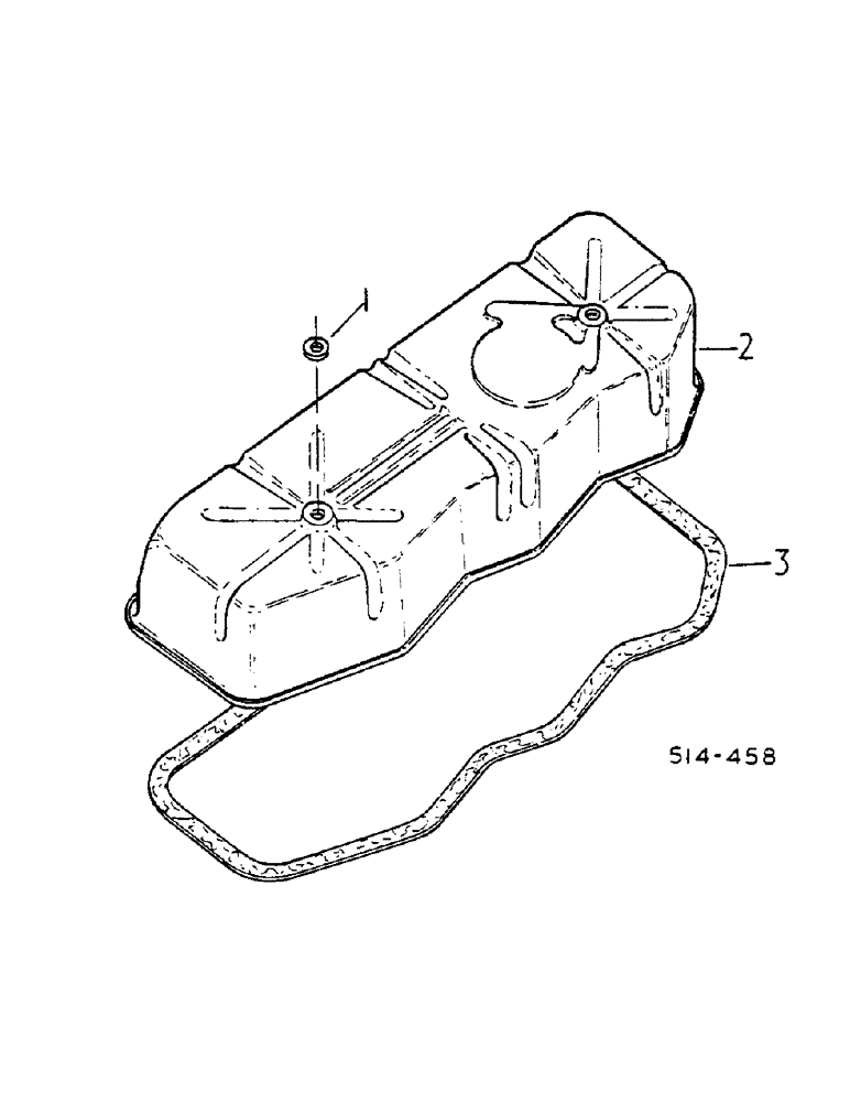 Схема запчастей Case IH 454 - (12-42) - VALVE HOUSING COVER Power