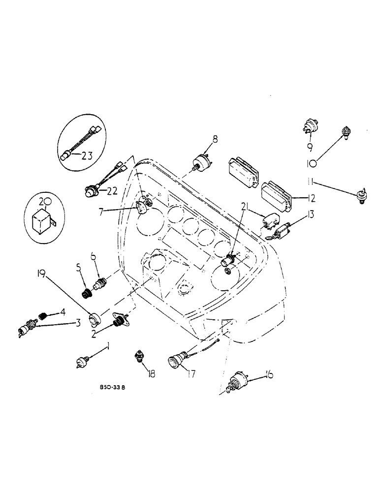 Схема запчастей Case IH HYDRO 84 - (08-018) - ELECTRICAL SWITCHES AND FUSES (06) - ELECTRICAL