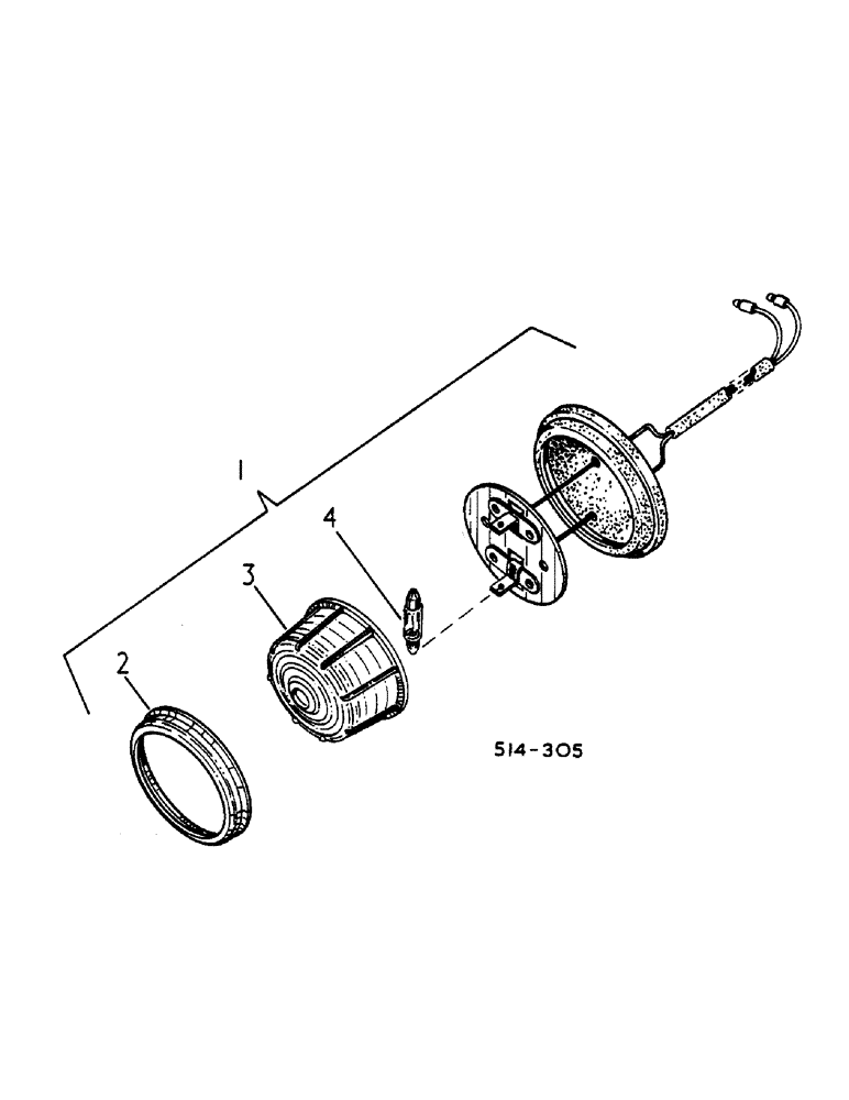 Схема запчастей Case IH 385 - (00H08) - FENDER WIRING AND SIDE LIGHTS, TRACTORS W/FLAT TOP FENDERS (06) - ELECTRICAL