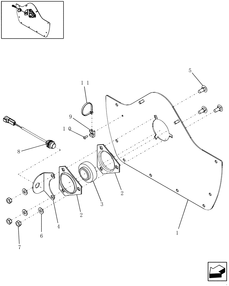 Схема запчастей Case IH 7230 - (66.101.09[02]) - BEARING PLATE (66) - THRESHING