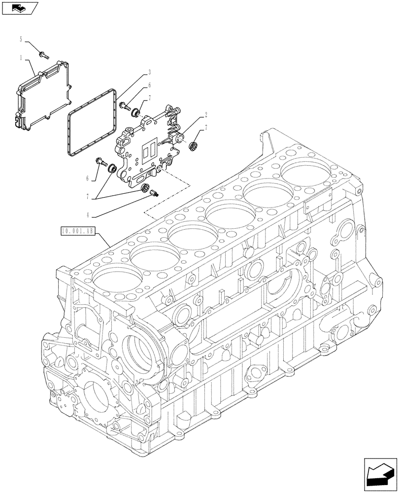 Схема запчастей Case IH F3BE0684J E919 - (55.015.AA) - ENGINE - ELECTRONIC CONTROL UNIT (55) - ELECTRICAL SYSTEMS