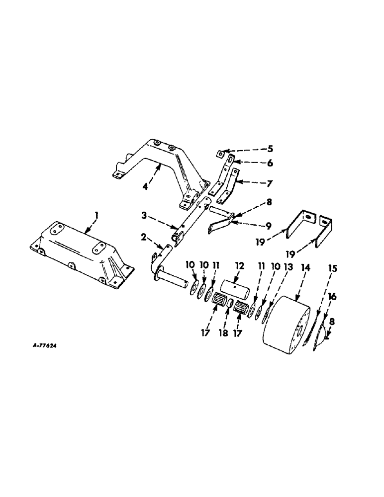 Схема запчастей Case IH 57 - (A-53) - ADDITIONAL PARTS FOR C-123 ENGINE, ENGINE MOUNTS AND IDLER 