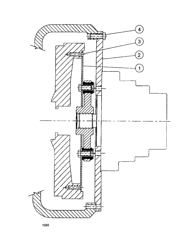 Схема запчастей Case IH SPX3200 - (03-005) - FLYWHEEL COUPLER ASSEMBLY (10) - ENGINE