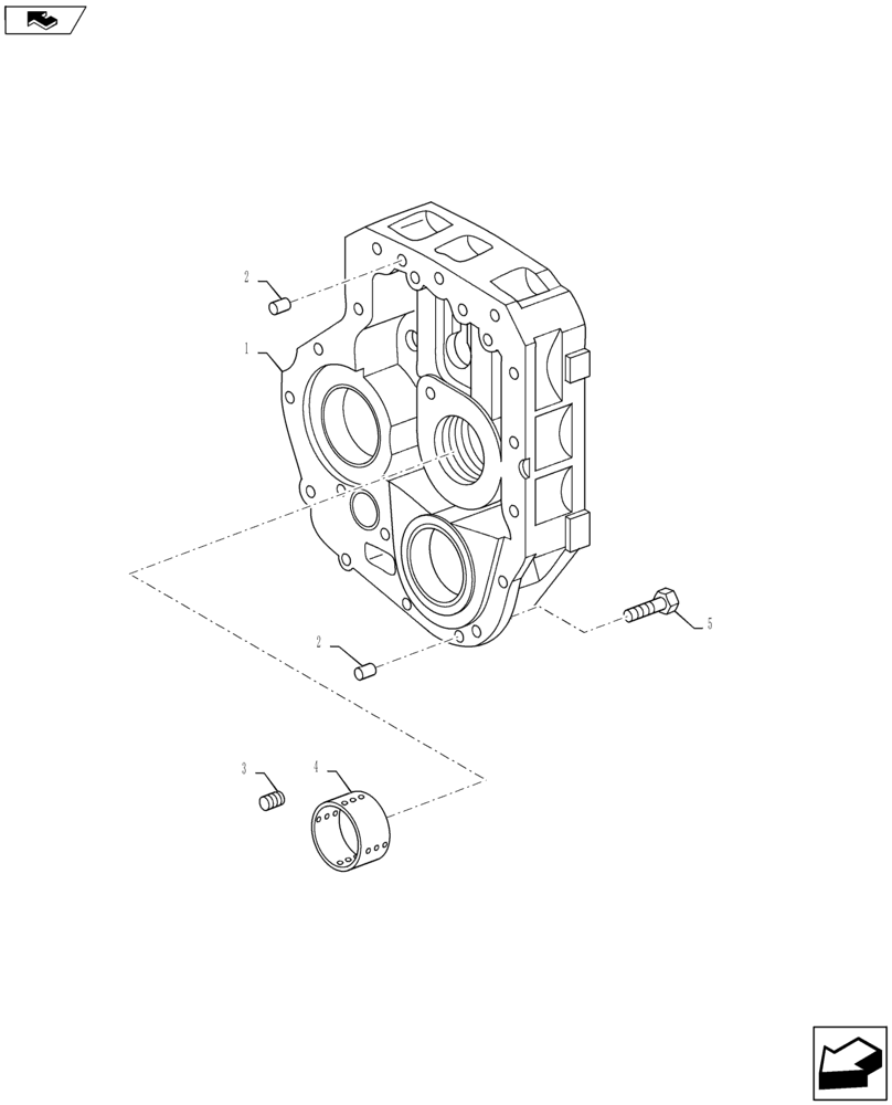 Схема запчастей Case IH PUMA 160 - (21.113.05) - VAR - 330285 - FPS TRANSMISSION HOUSING - SPACER (21) - TRANSMISSION