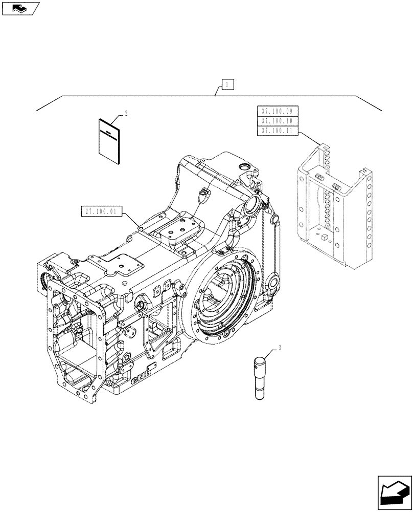 Схема запчастей Case IH PUMA 130 - (88.037.04) - DIA KIT, GERMAN TOW HOOK AUTO COUPLING PIN 32MM (88) - ACCESSORIES