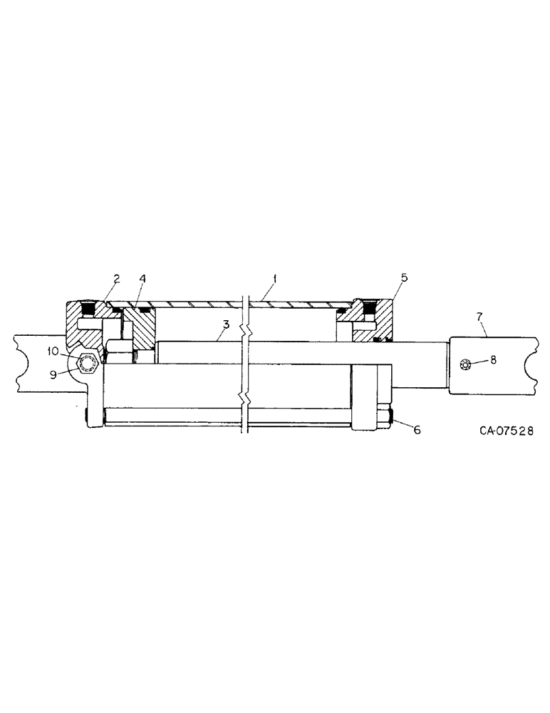 Схема запчастей Case IH 800 - (05-46) - WHEELS, HYDRAULIC CYLINDER, PRINCE, 5 X 16 INCH DOUBLE ACTING E AND T (06) - POWER TRAIN