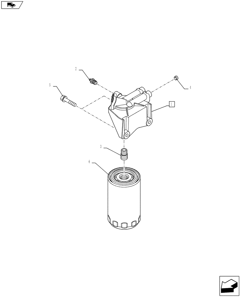 Схема запчастей Case IH F3CE0684E E920 - (10.206.AG) - FUEL FILTER (10) - ENGINE