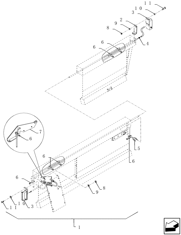 Схема запчастей Case IH 7230 - (88.100.03) - DIA KIT: GRAIN HEADER ILLUMINATION, EU ONLY (88) - ACCESSORIES