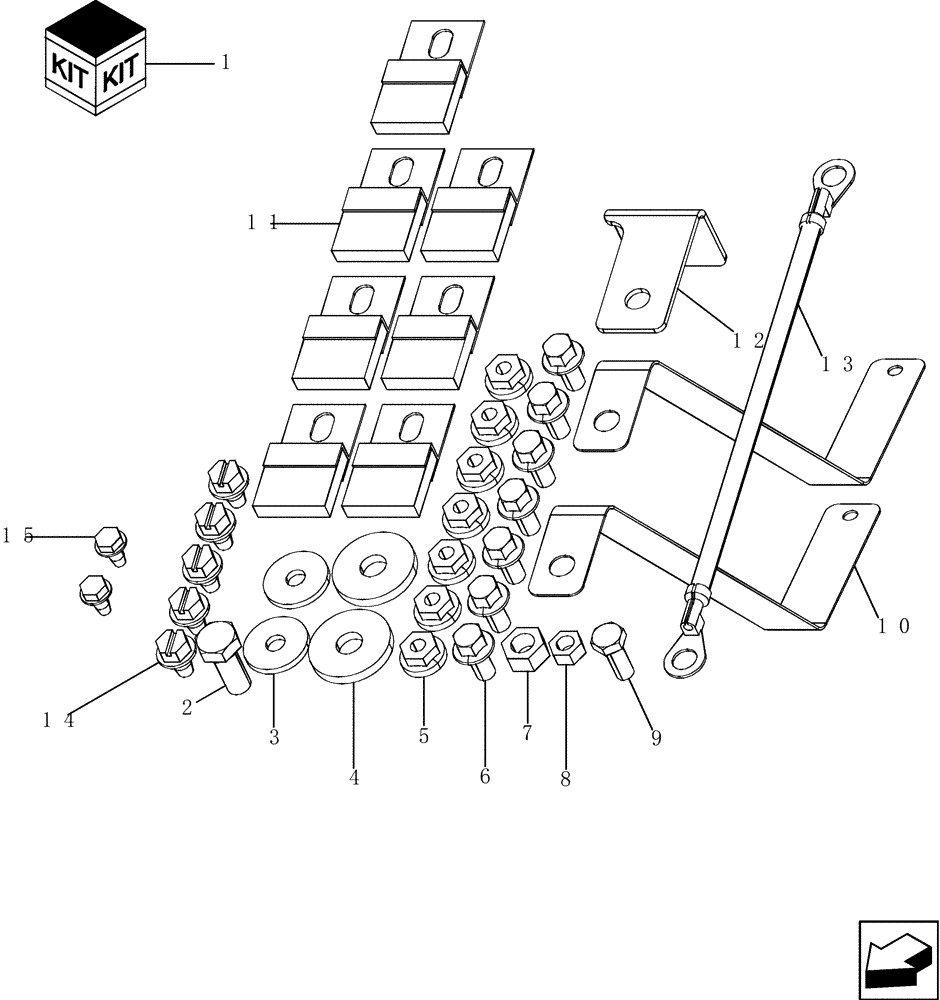 Схема запчастей Case IH 7230 - (88.010.07) - DIA KIT: ANTI-STATIC (88) - ACCESSORIES