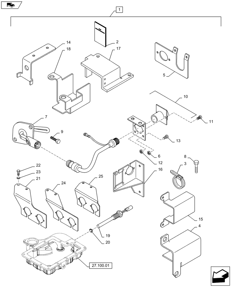 Схема запчастей Case IH PUMA 145 - (88.010.02) - DIA KIT, (220V) ENGINE BLOCK AND TRANSMISSION OIL HEATERS (88) - ACCESSORIES