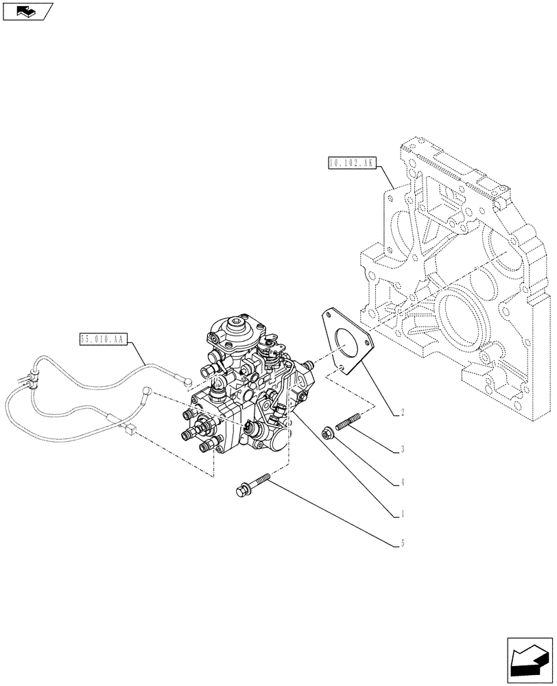 Схема запчастей Case IH F4CE9487N J603 - (10.218.AQ) - FUEL INJECTION PUMP (10) - ENGINE