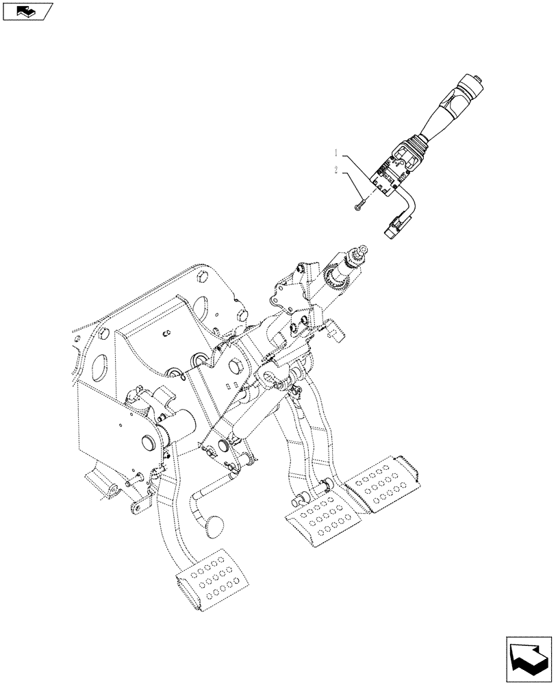 Схема запчастей Case IH FARMALL 105U - (55.518.AY[01]) - STD + VAR - 323717, 391713, 391756 - WINDSHIELD WIPER SWITCH, NA (55) - ELECTRICAL SYSTEMS