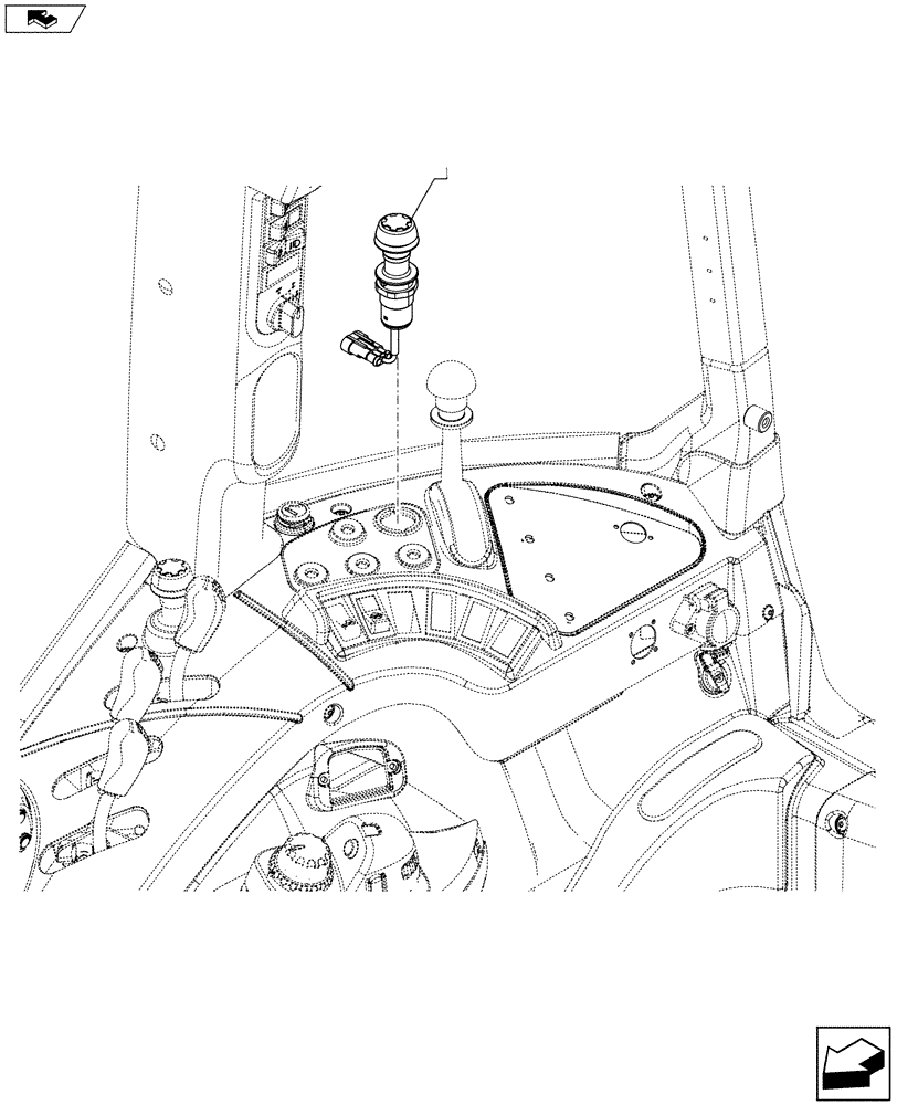 Схема запчастей Case IH FARMALL 105U - (55.522.AB[02]) - VAR - 332789 - FRONT PTO SWITCH (55) - ELECTRICAL SYSTEMS