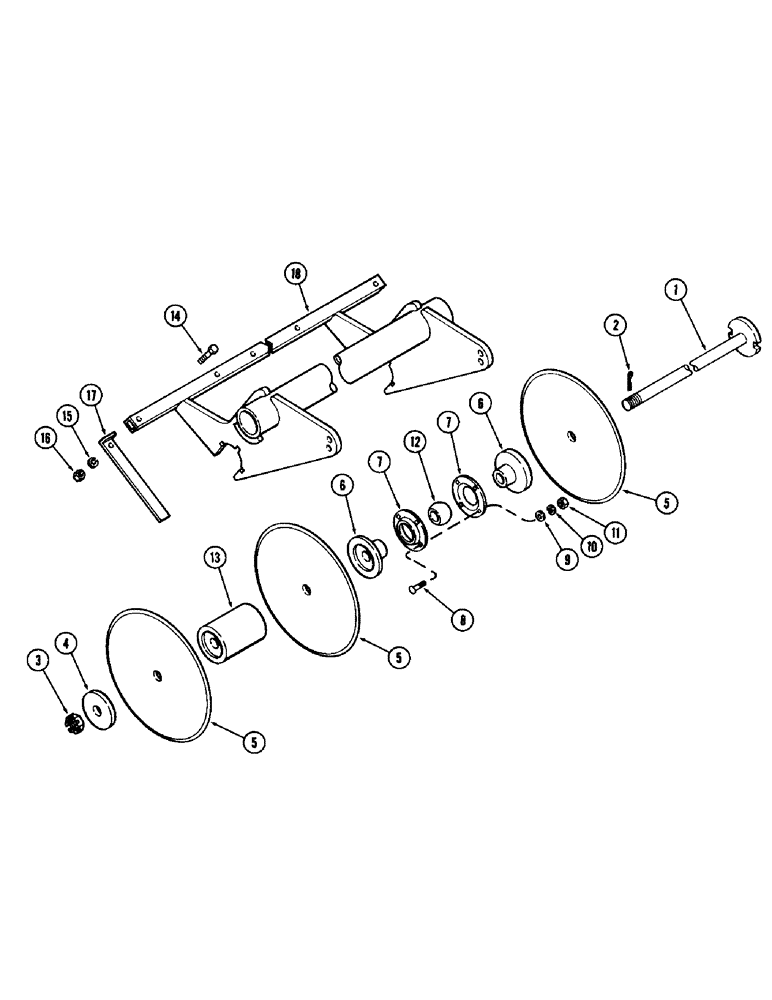 Схема запчастей Case IH SC11 - (20) - GANG RIGHT HAND AND LEFT HAND, 8 BLADE 