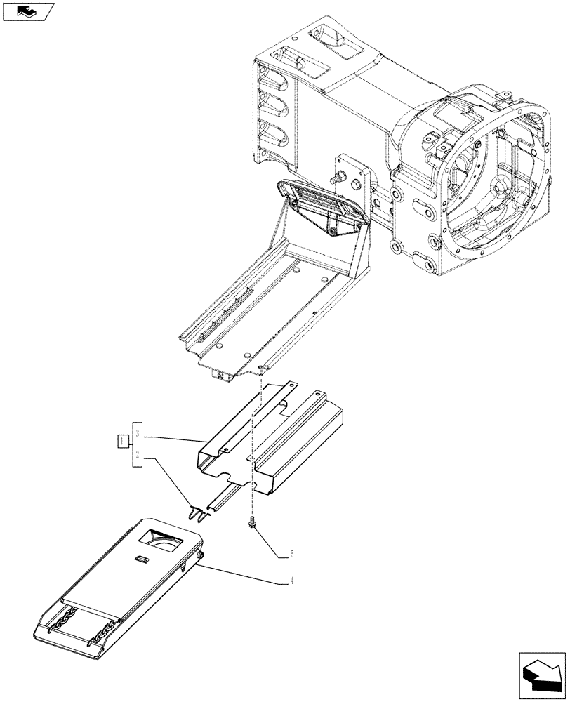 Схема запчастей Case IH FARMALL 115U - (88.100.AL) - VAR - 330864 - WHEEL CHOCK, ISO (88) - ACCESSORIES