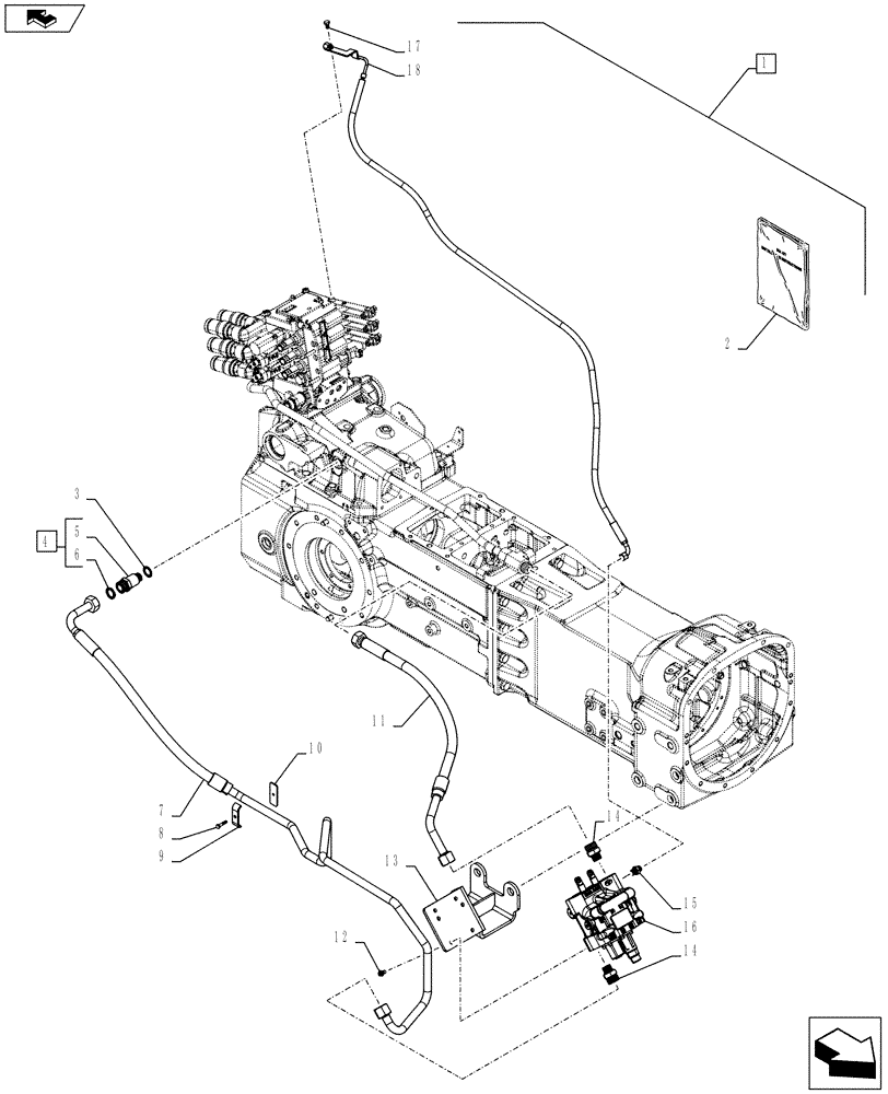 Схема запчастей Case IH FARMALL 115U - (88.035.AA[01]) - DIA KIT, LOAD SENSING MID MOUNT VALVE (88) - ACCESSORIES