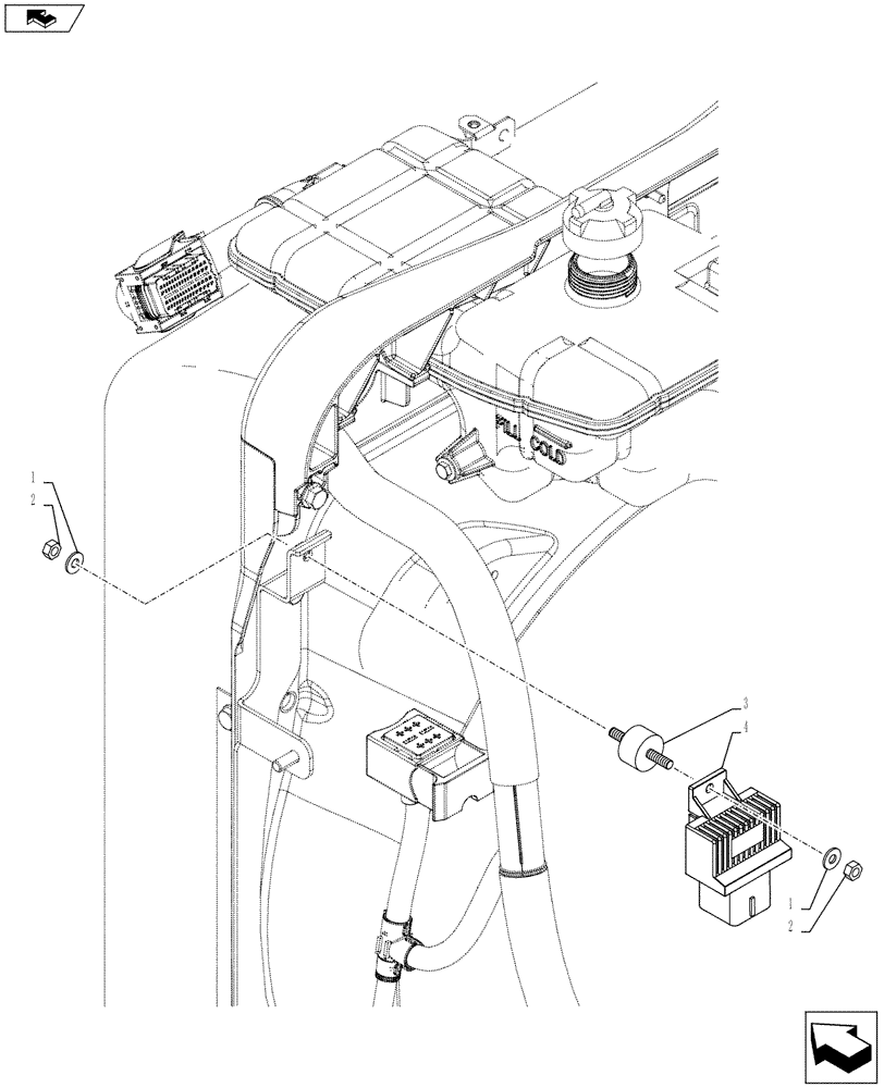 Схема запчастей Case IH FARMALL 105U - (55.202.AD[02]) - VAR - 332229 - GLOW PLUG, CONTROL UNIT, ISO (55) - ELECTRICAL SYSTEMS