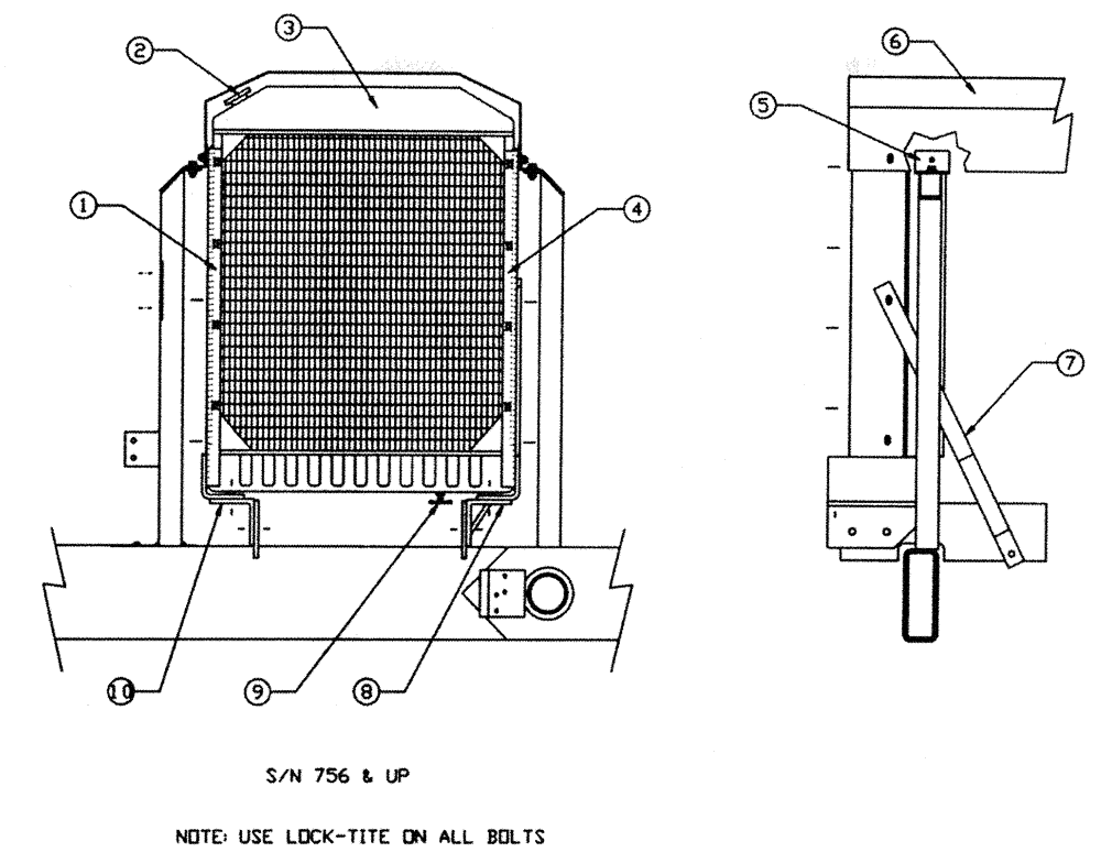 Схема запчастей Case IH PATRIOT XL - (03-006) - RADIATOR ASSEMBLY (01) - ENGINE