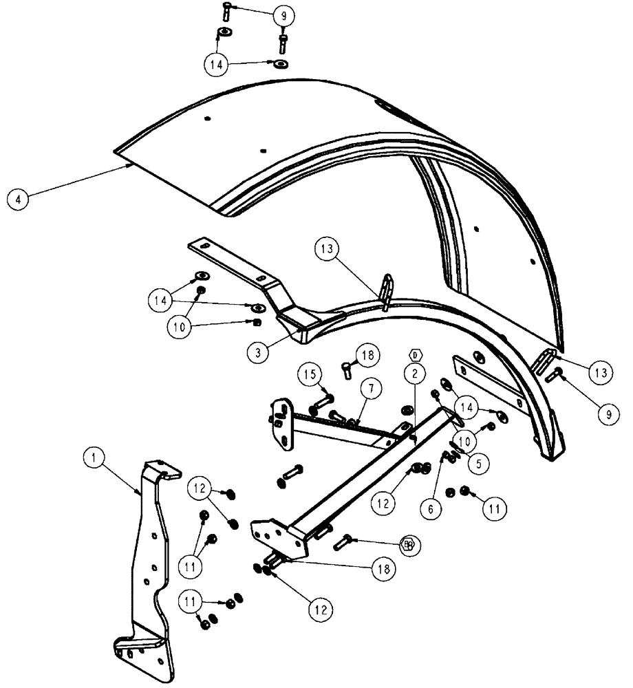 Схема запчастей Case IH SPX4410 - (11-002) - FENDER ASSEMBLY, RH Options