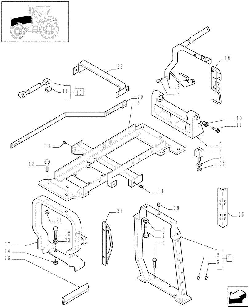 Схема запчастей Case IH PUMA 165 - (1.83.0[03A]) - HOOD - D6745 (08) - SHEET METAL