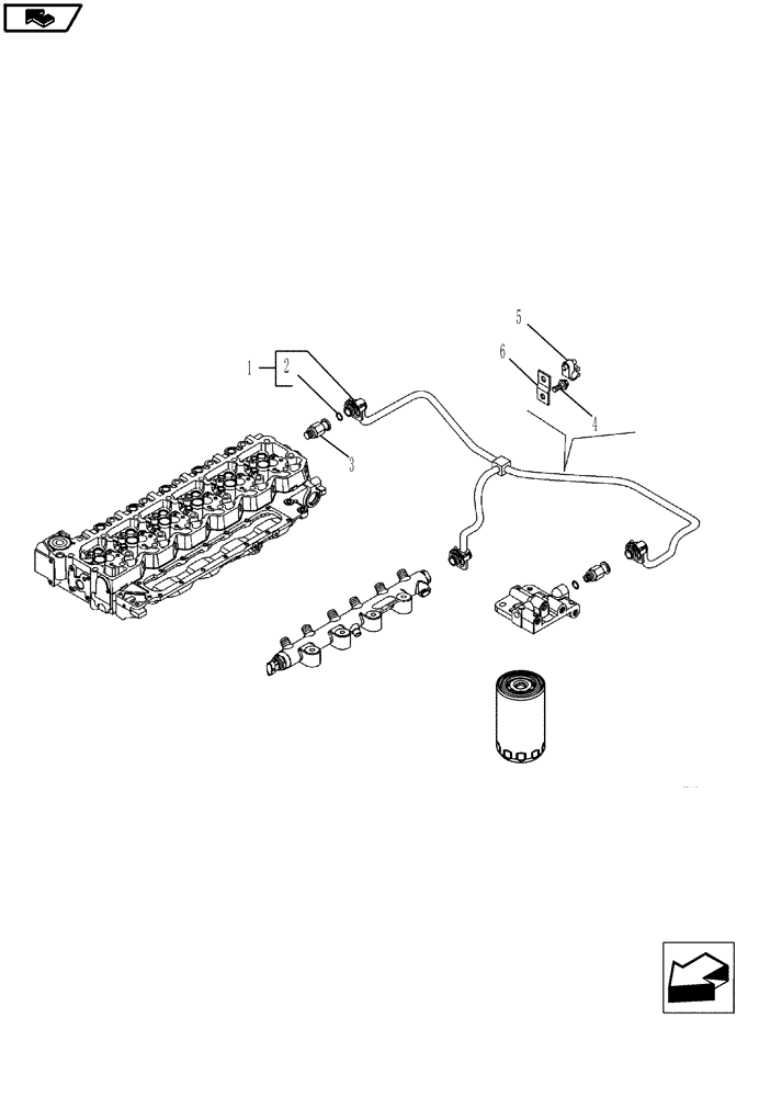 Схема запчастей Case IH MAGNUM 210 - (10.214.04) - FUEL INJECTION SYSTEM, DRAIN LINE (10) - ENGINE