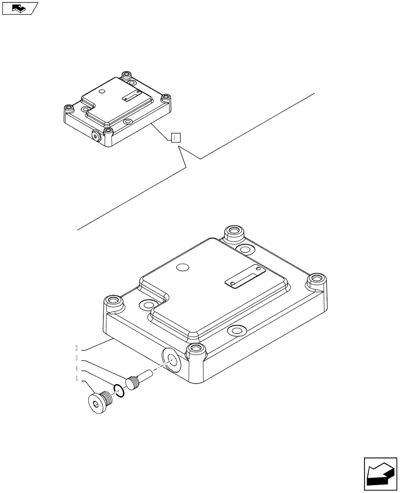 Схема запчастей Case IH FARMALL 105U - (35.204.BE[06]) - VAR - 330849, 331844, 332844, 338844 - REMOTE CONTROL VALVE, END PLATE, COMPONENTS (35) - HYDRAULIC SYSTEMS