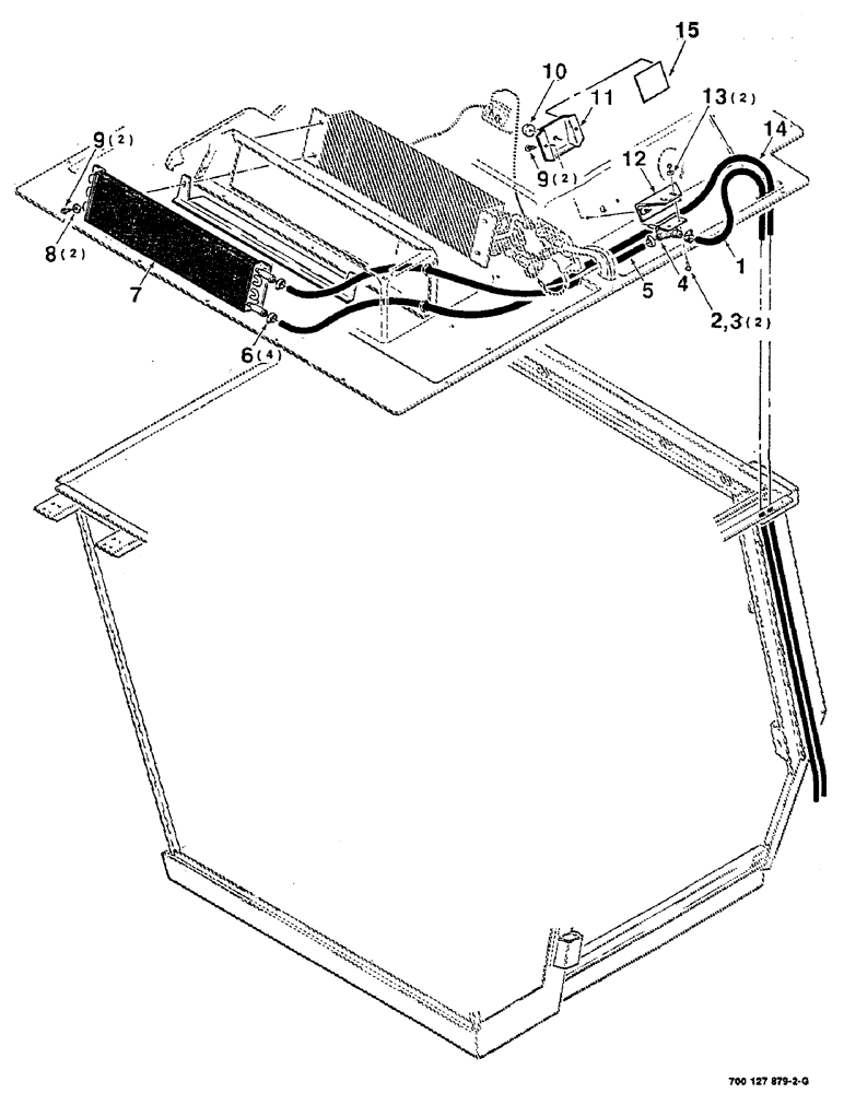 Схема запчастей Case IH 8825 - (07-20) - HEATER CORE AND VALVE CONTROL ASSEMBLY (09) - CHASSIS