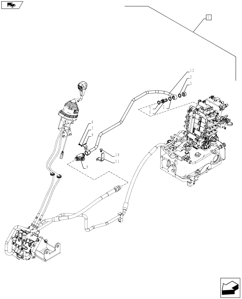 Схема запчастей Case IH FARMALL 115U - (88.035.AA[02]) - DIA KIT, LOAD SENSING MID MOUNT VALVE (88) - ACCESSORIES