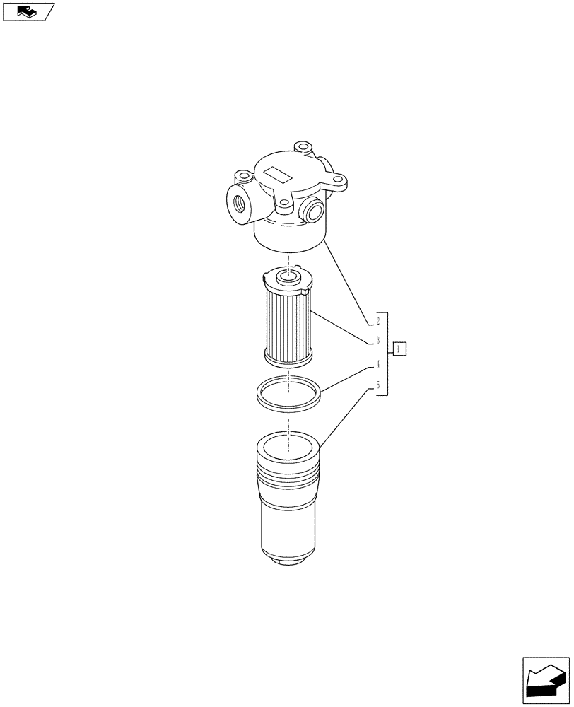 Схема запчастей Case IH FARMALL 105U - (41.200.AL[02]) - STD + VAR - 331690, 743911 - STEERING VALVE, FILTER, COMPONENTS (41) - STEERING