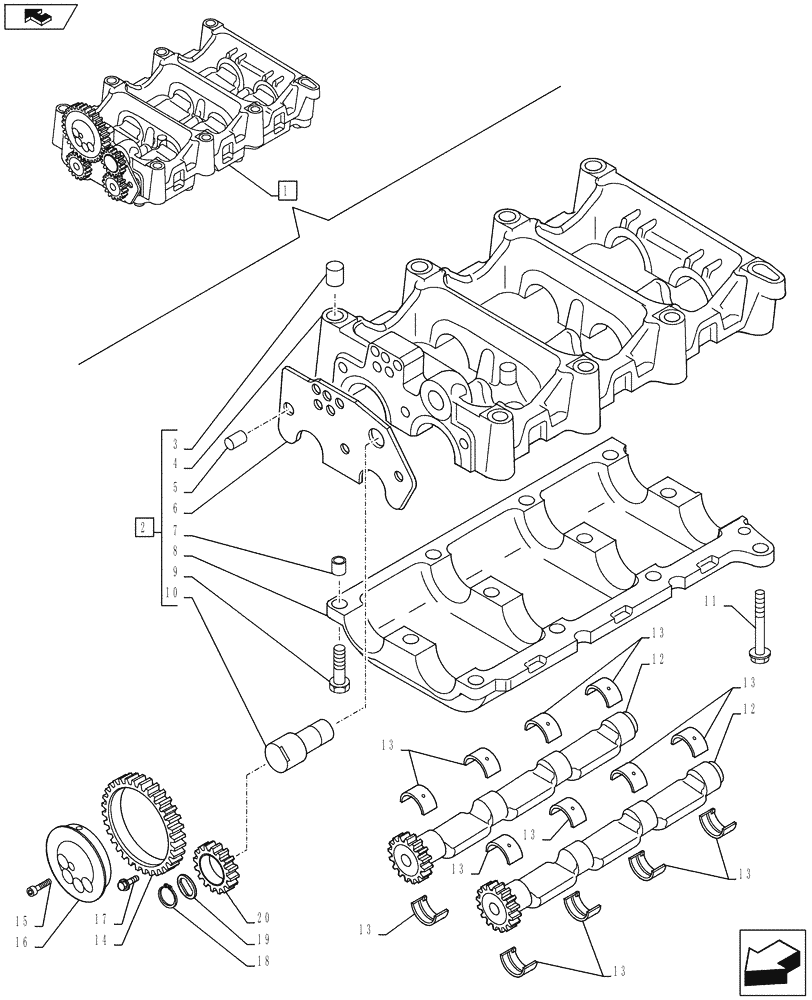 Схема запчастей Case IH F4CE9484L J600 - (10.110.AC) - DYNAMIC BALANCER (10) - ENGINE