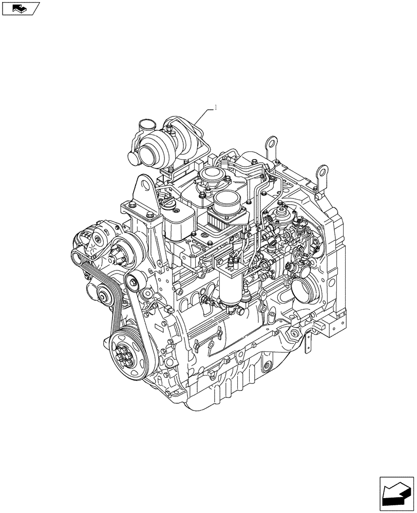 Схема запчастей Case IH F4CE9487N J603 - (10.000.00) - SECTION INDEX – ENGINE (10) - ENGINE