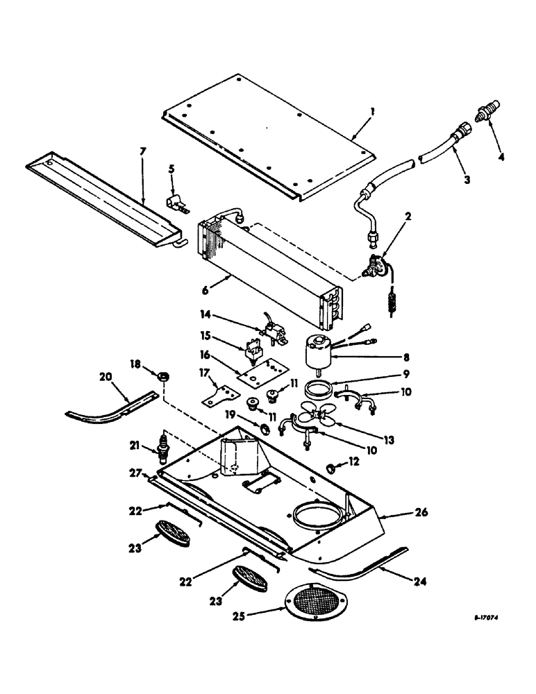 Схема запчастей Case IH 2856 - (N-30) - PARTS ACCESSORIES AND ATTACHMENTS, EVAPORATOR Accessories & Attachments