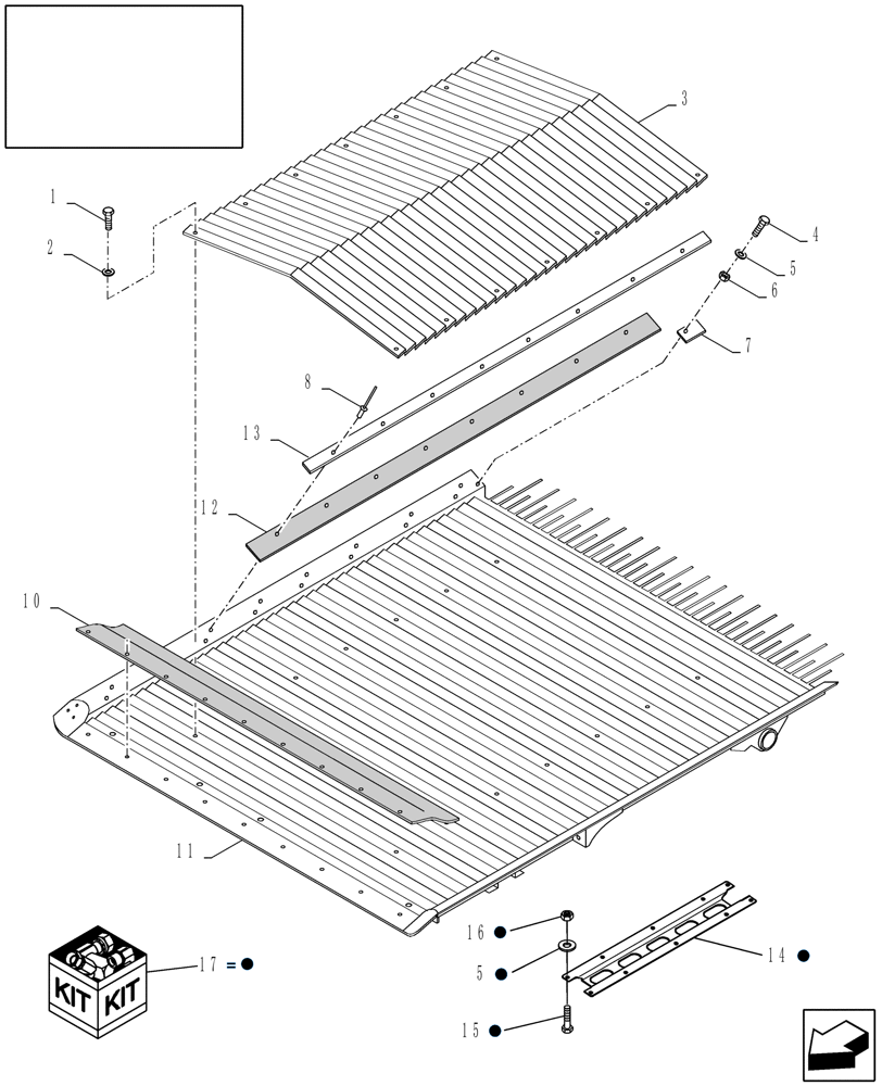 Схема запчастей Case IH 9010 - (74.110.01) - GRAIN PAN, HUMP PLATE AND DIVIDERS (74) - CLEANING