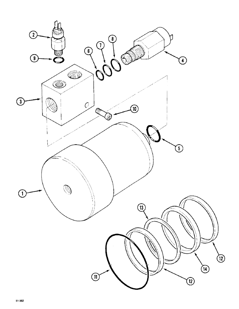 Схема запчастей Case IH 5150 - (8-124) - REGULATING VALVE, 40 KM/H ( - JJF1023565) (08) - HYDRAULICS