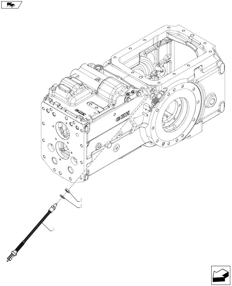 Схема запчастей Case IH FARMALL 105U - (55.048.AL) - VAR - 331819 - PTO 540/540E/1000 RPM, W/ GROUND SPEED, SWITCH, ISO (55) - ELECTRICAL SYSTEMS