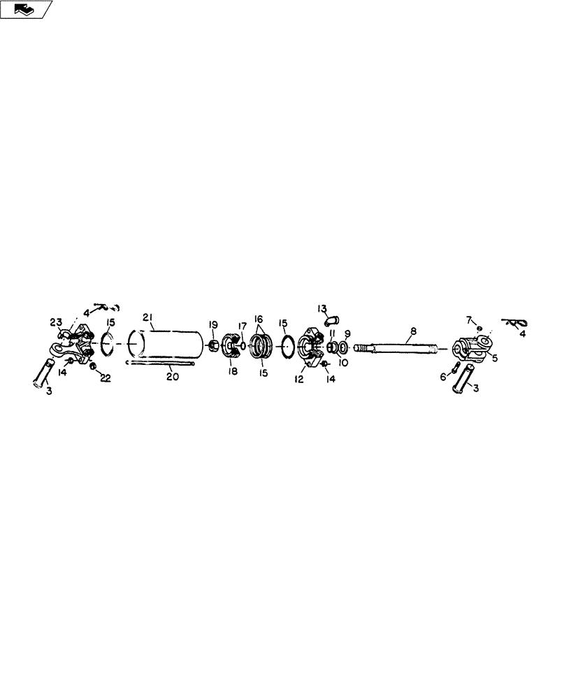 Схема запчастей Case IH 9000 SERIES - (35.100.03) - HYDRAULIC CYLINDER ASSEMBLY (35) - HYDRAULIC SYSTEMS