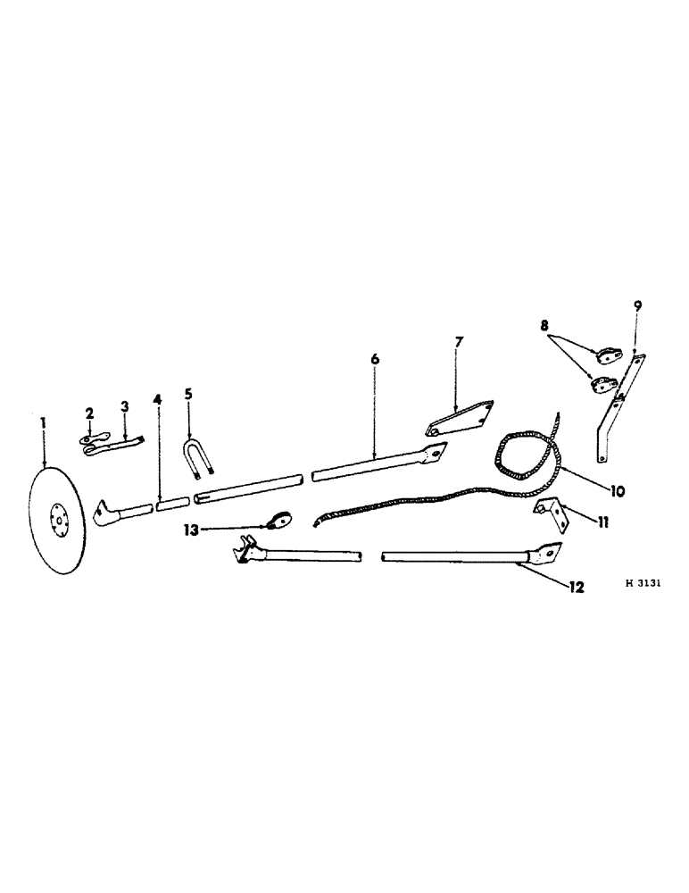 Схема запчастей Case IH 100 - (B-29) - MULTIPLE DRILL DISK MARKER ATTACHING PARTS 