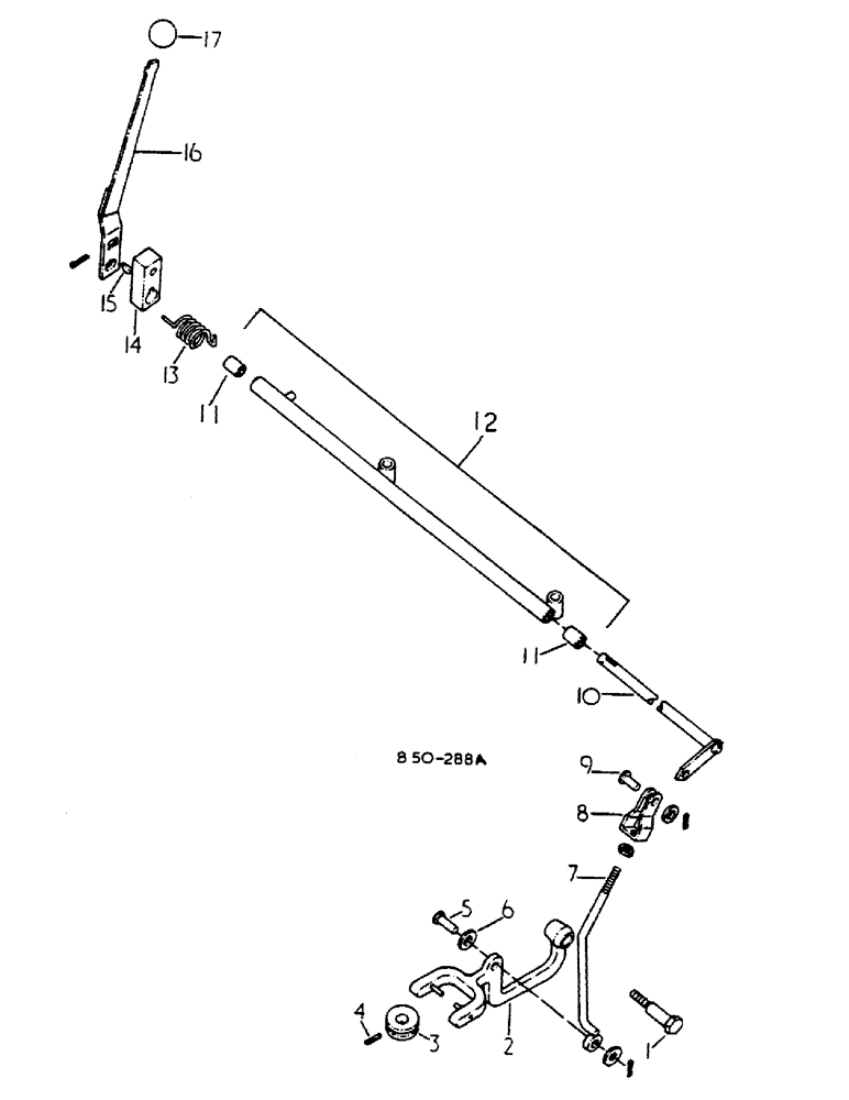 Схема запчастей Case IH 784 - (07-42) - DRIVE TRAIN, POWER TAKE OFF LEVER AND CONNECTIONS, H PATTERN SHIFT (04) - Drive Train