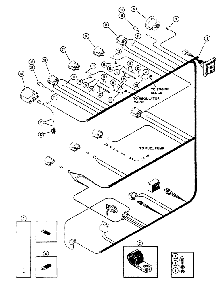 Схема запчастей Case IH 2670 - (078) - INSTRUMENTS AND WIRING, UPPER INSTRUMENTS, FIRST USED TRACTOR SERIAL NUMBER 8825001 (04) - ELECTRICAL SYSTEMS