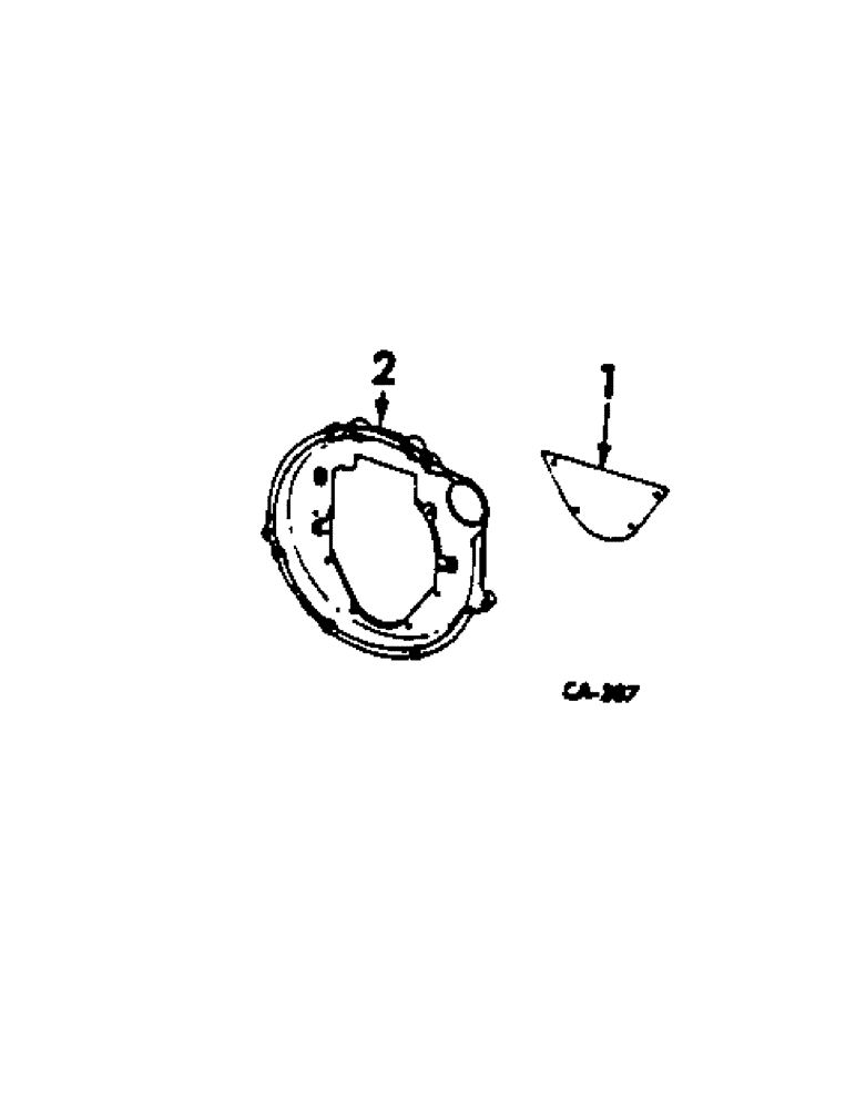 Схема запчастей Case IH C-301 - (E-26[A]) - CLUTCH HOUSING ADAPTER, 453 AND 715 COMBINES 